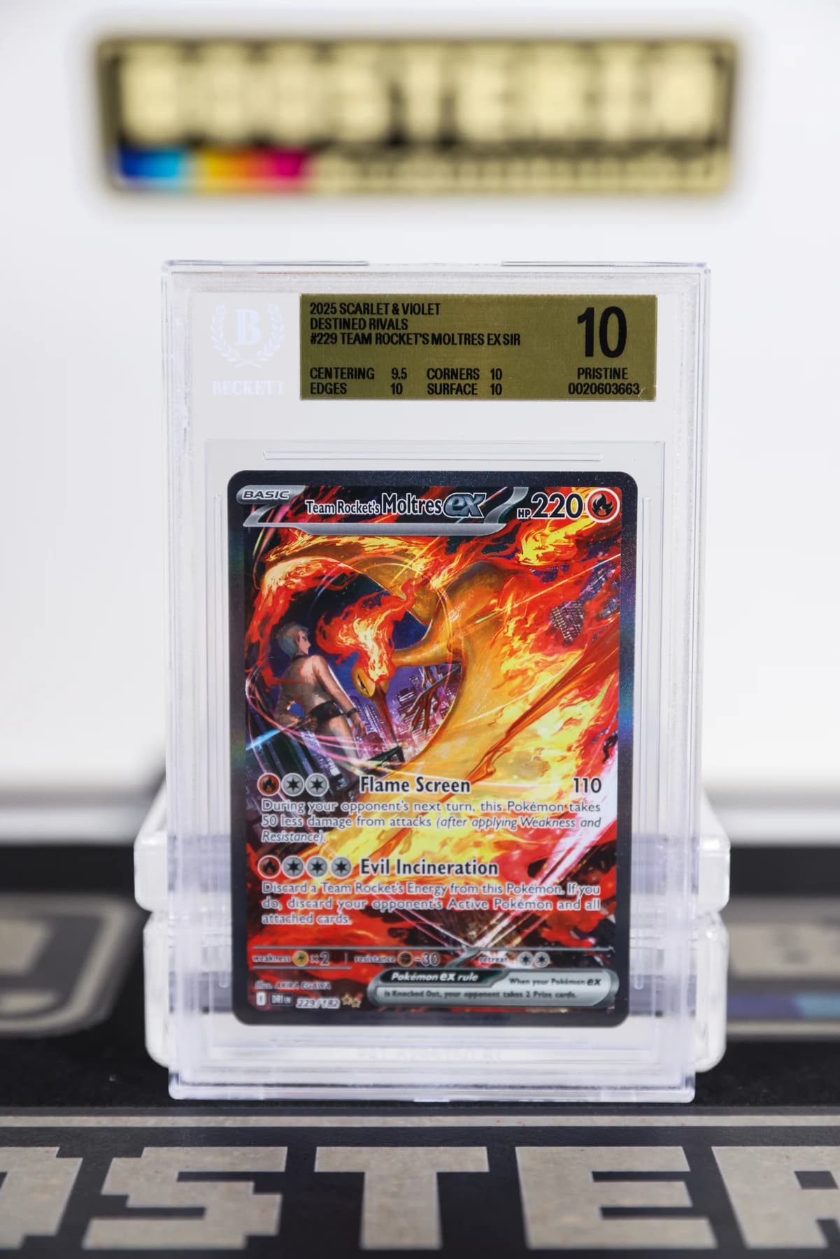 Team Rocket's Moltres ex #229 BGS 10 (Beckett)